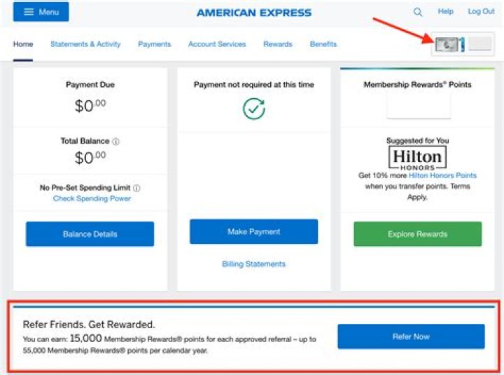 Can I refer myself for an Amex card?