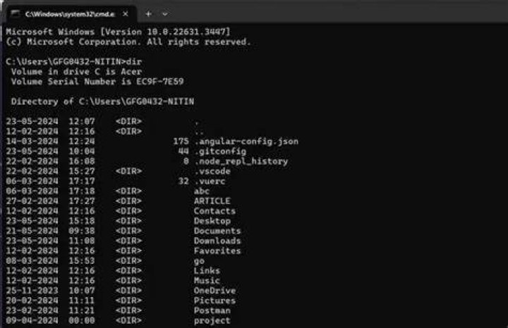 How do I create a directory in Windows 10 using cmd?
