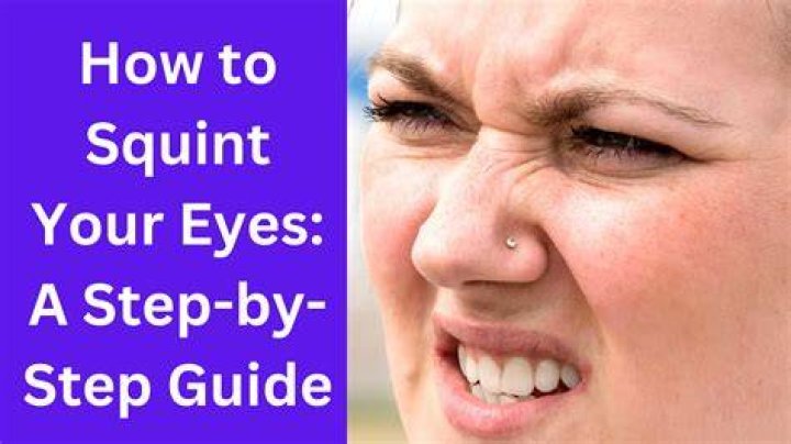 How do you fix squinting eyes?