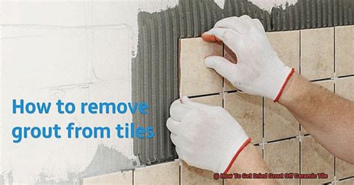 How do you get white residue off grout?