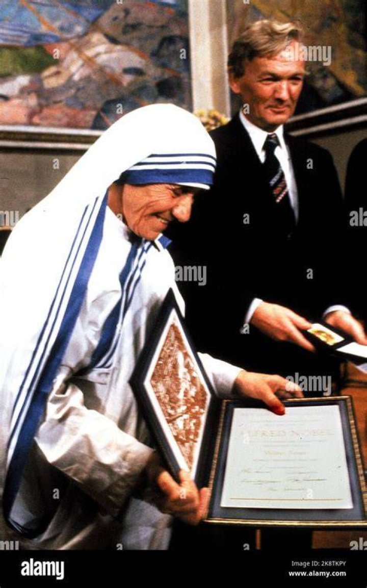 How much money did Mother Teresa get for the Nobel Peace Prize?