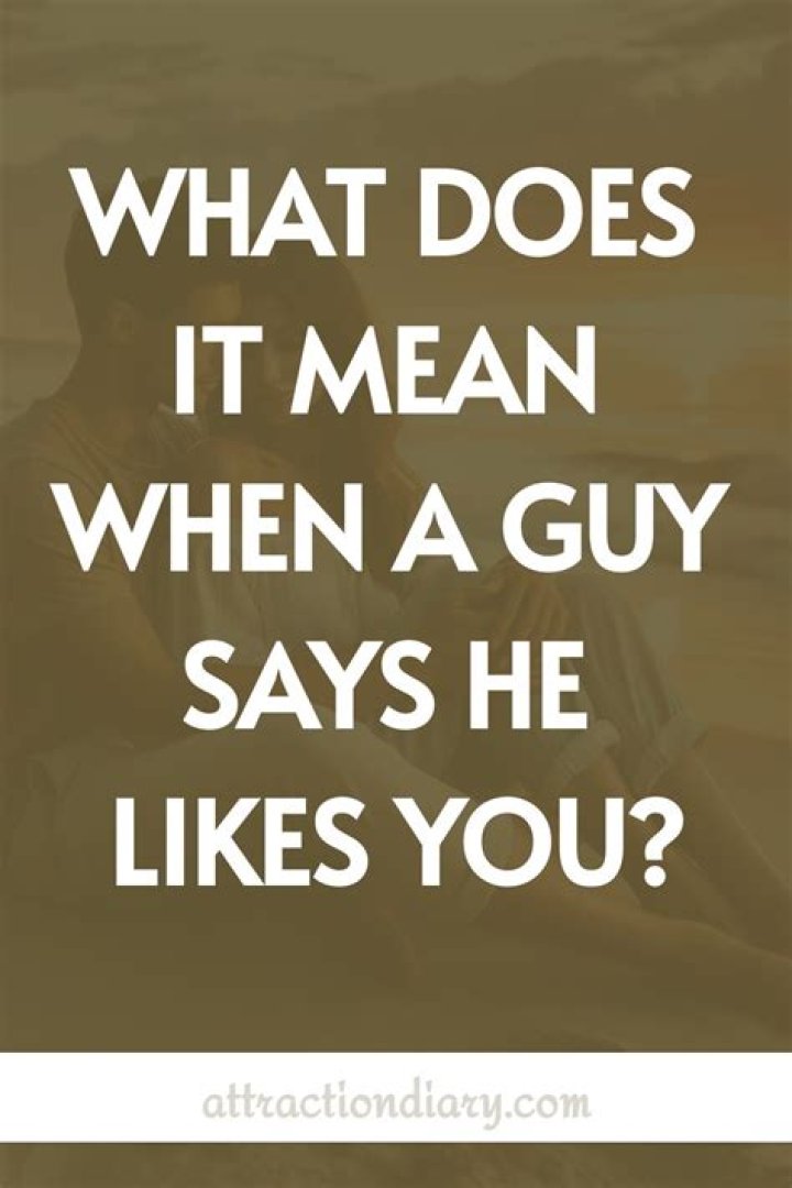 What does it mean if a guy says he likes your shirt?