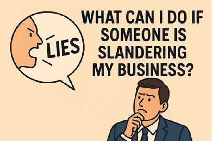 What is slandering a person?