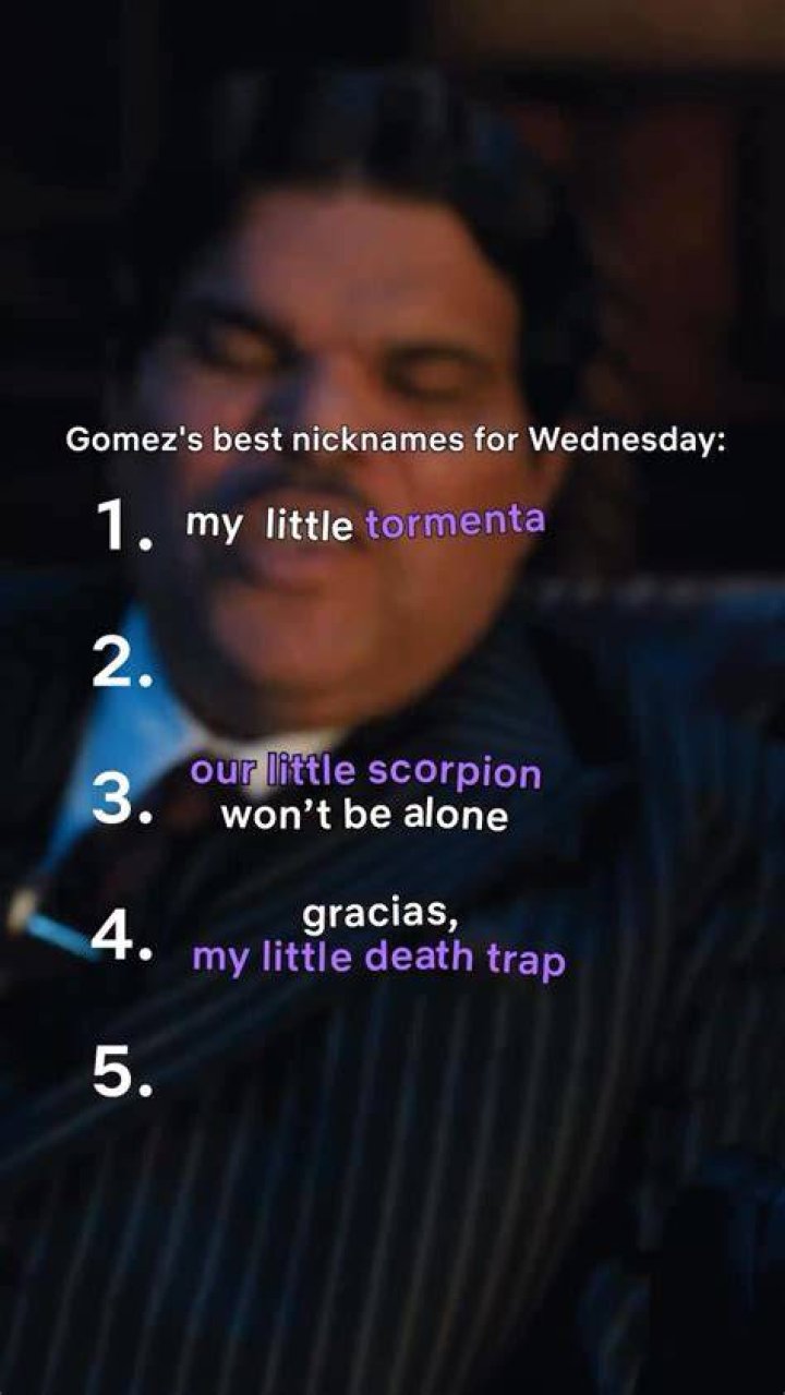 What is the nickname for Wednesday?