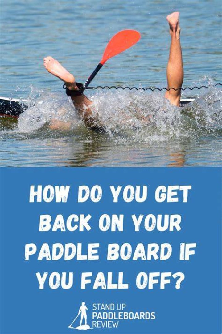What to do when you fall off your surfboard?