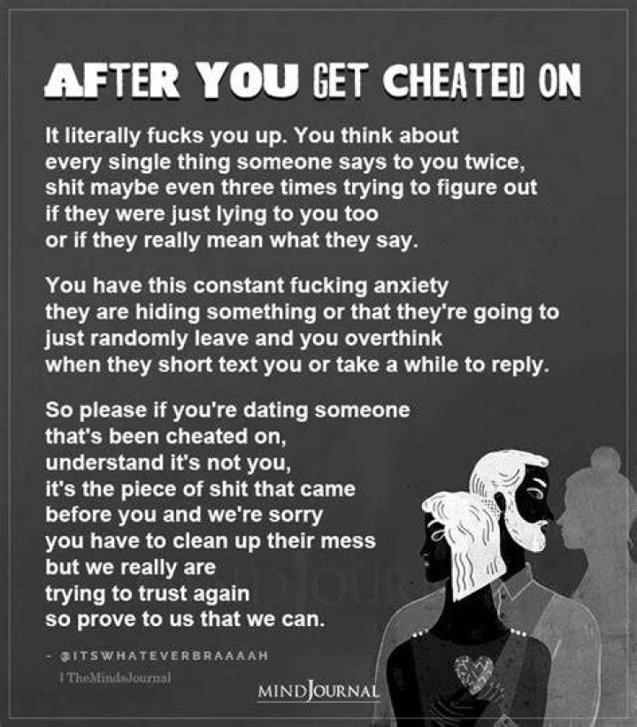 What to say after you cheated?