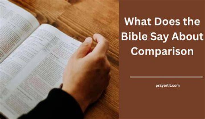 Where in the Bible does it talk about comparison?